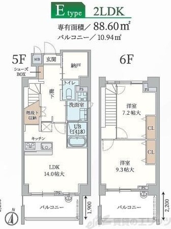 Forelsketの物件間取画像
